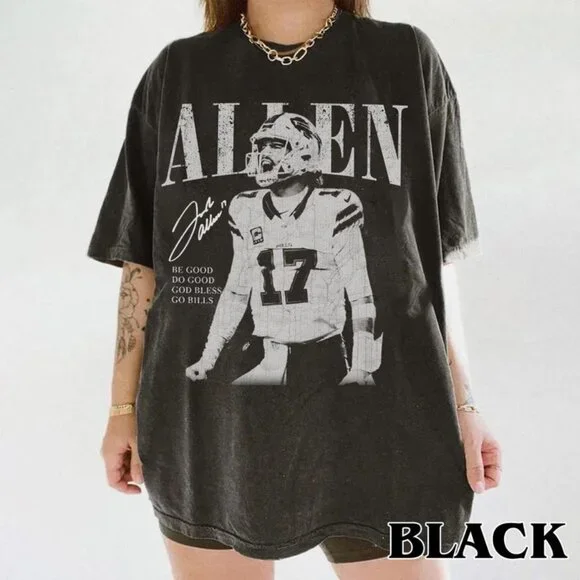 Vintage Josh Allen 90s Bootleg Shirt , Game Day Tee sghdh - Picture 1 of 1